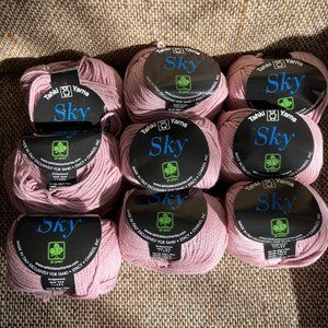 Tahki Yarns Sky cotton yarn in pink